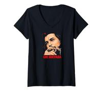 Women's Che Guevara Shirt Rebel Cuban Shirt Guerrilla Revolution V-Neck T-Shirt