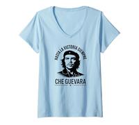 Womens Che Guevara Shirt Rebel Cuban Shirt Guerrilla Revolution V-Neck T-Shirt