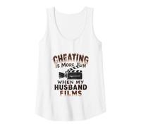 Womens Cheating is More Fun When My Husband Films Swinger Lifestyle Tank Top