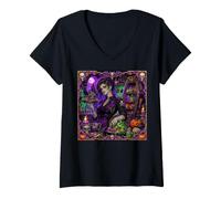 Women's Chef Cook Restaurant Zombie Undead Vampire Spooky Womens V-Neck T-Shirt