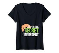 Womens Chef Cooking Clothing I'm The Secret Ingredient Chefs V-Neck T-Shirt