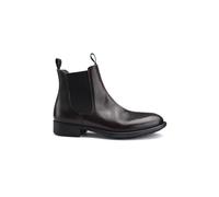 Women's Chelsea Boots - Elasticated Mid-Heel Ankle Boots, Lightweight Casual Fashion Leather Shoes for Spring/Autumn Red