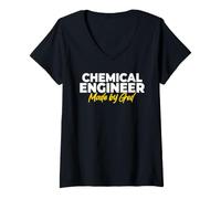 Women's Chemical Engineer Made By God V-Neck T-Shirt