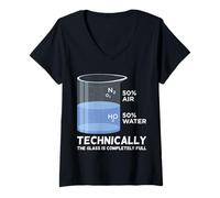 Womens Chemist Chemistry Teacher Science Student Funny Chemist V-Neck T-Shirt