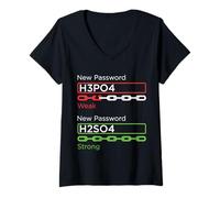 Womens Chemist Science Teacher Chemistry Student Funny V-Neck T-Shirt
