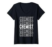 Womens Chemist V-Neck T-Shirt