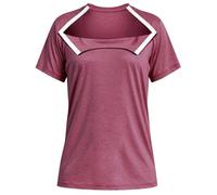Women's Chemo Shirts for Port Access Chemotherapy Post Shoulder Surgery Shirts Snap Off The Shoulder Shirt, Red, S