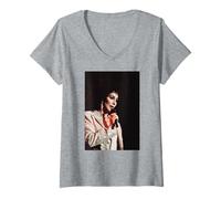Womens Cher Heart of Stone Tour Dublin If I Could Turn Back Time V-Neck T-Shirt
