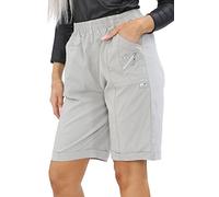 Womens Cherry Berry Shorts - Ladies Plain Capri Length Stretch Fit Pull On Elasticated Waist Summer Crop hot Pants Short Pants Plus Size UK 10-20 (Beige, 12)