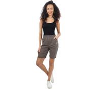Womens Cherry Berry Shorts - Ladies Plain Capri Length Stretch Fit Pull On Elasticated Waist Summer Crop hot Pants Short Pants Plus Size UK 10-20 (UK, Numeric, 14, Regular, Regular, Mocha)