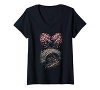 Women's Cherry Blossoms Sakura V-Neck T-Shirt