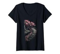 Women's Cherry Blossoms Sakura V-Neck T-Shirt