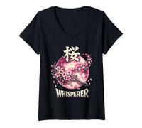 Women's Cherry Blossoms Sakura V-Neck T-Shirt
