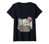 Women's Cherry Blossoms Sakura V-Neck T-Shirt
