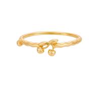 Women's Cherry Gold 375 9K Ring Engagement Meditation Ring, Size S 1/2