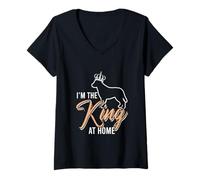 Womens Chesapeake Bay Retriever Lover | Funny Chessie Dog Owner V-Neck T-Shirt