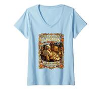 Women's Chess Never Underestimate A Woman in Her Seventies V-Neck T-Shirt