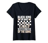 Womens Chess Player Chessmen Apparel Men Women Board Game V-Neck T-Shirt