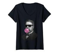 Womens Chester A. Arthur Portrait V-Neck T-Shirt
