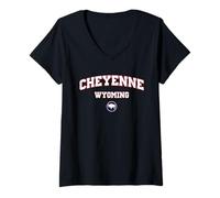 Women's Cheyenne Wyoming (WY) V-Neck T-Shirt