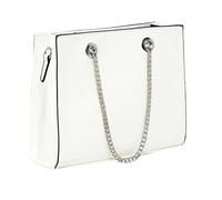 Women's Chic Chain Handle Handbag Shoulder Bag Office Work Wedding Evening Special Occasion Bags (White)