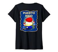 Women's Chicken Puerto Rico V-Neck T-Shirt