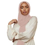 Women's Chiffon Hijab Scarf - Nude Small
