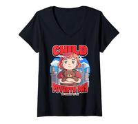 Womens Child Poverty Day October 17th Help Kids V-Neck T-Shirt