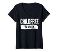 Women's Childfree by Choice Not Childless V-Neck T-Shirt