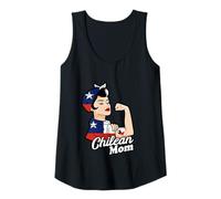 Womens Chile Chilean Mom Chilean Flag Chilean Roots Chilean Pride Tank Top