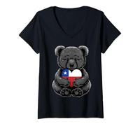 Women's Chile Flag Chilean Pride Chilean Roots Chilean Flag V-Neck T-Shirt