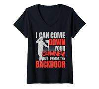 Womens Chimney Sweep Job Profession Career Chimney Whisperer V-Neck T-Shirt