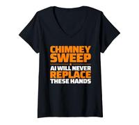 Women's Chimney Sweep Never Replace V-Neck T-Shirt