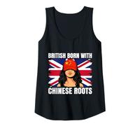 Womens China Girl Heritage British Born Chinese Roots Pride Tank Top