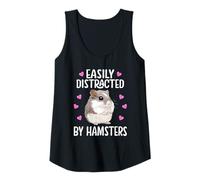 Womens Chinese Dwarf Hamster Easily Distracted by Hamsters Tank Top