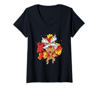 Womens Chinese New Year Of The Rat Zodiac Sign Kids Boys Girls V-Neck T-Shirt