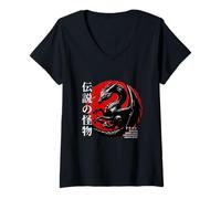 Womens Chinese New Year - Year of The Dragon Happy New Year V-Neck T-Shirt