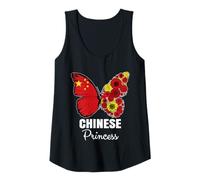 Womens Chinese Princess Butterfly Roots Pride China Heritage Tank Top