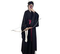 Women's Chinese Traditional Ancient Han Dynasty Hanfu Costume with Belt Halloween Party Long Robe Outfit (23#_Black, M)
