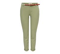ONLY Women's Onlbiana Cotton Belt Chino CC PNT Trousers, Aloe, 34W x 32L