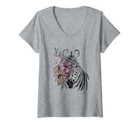 Women's Chloe Temtchine - What If It's A Zebra? V-Neck T-Shirt
