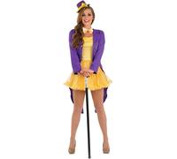 Womens Chocolate Factory Owner Costume S-XL Ladies Charlie Fancy Dress Book Week