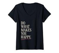 Women's Choose Your Joy Minimalist Motivation V-Neck T-Shirt