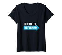 Women's Chorley Reform UK - Local Elections V-Neck T-Shirt