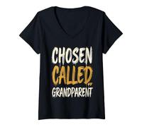 Women's Chosen Called Grandparent Family Appreciation V-Neck T-Shirt
