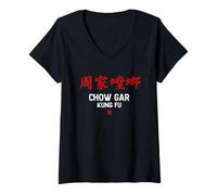 Women's Chow Gar Praying Mantis V-Neck T-Shirt