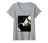 Womens Chris Duffy Photography Sade 1985 V-Neck T-Shirt