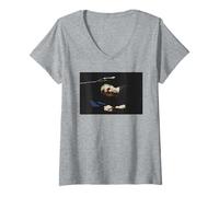 Womens Chris Martin Coldplay Live Rush Of Blood To The Head 2003 V-Neck T-Shirt