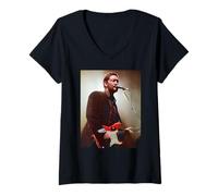 Women's Chris Rea Auberge Looking for The Summer Era 1991 V-Neck T-Shirt