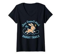 Womens Christian ADHD Faith Mental Health Jesus Neurodivergent V-Neck T-Shirt
